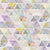 Watercolor triangles pastel opal purple yellow Image