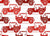 4x4 Adventures Off Road Vehicles Red on White Image