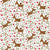 Festive reindeers (on white - part of the festive friends collection) - Christmas reindeer design with flowers Image