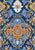 Vintage Damask Blue Orange Image