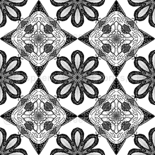Water Cycle Filigree Doodle - Raspberry Creek Fabrics