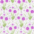 Sweet Allium Dreams Pink Flowers on Off White Image