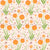 Sweet Allium Dreams Orange Flowers on Peach Image