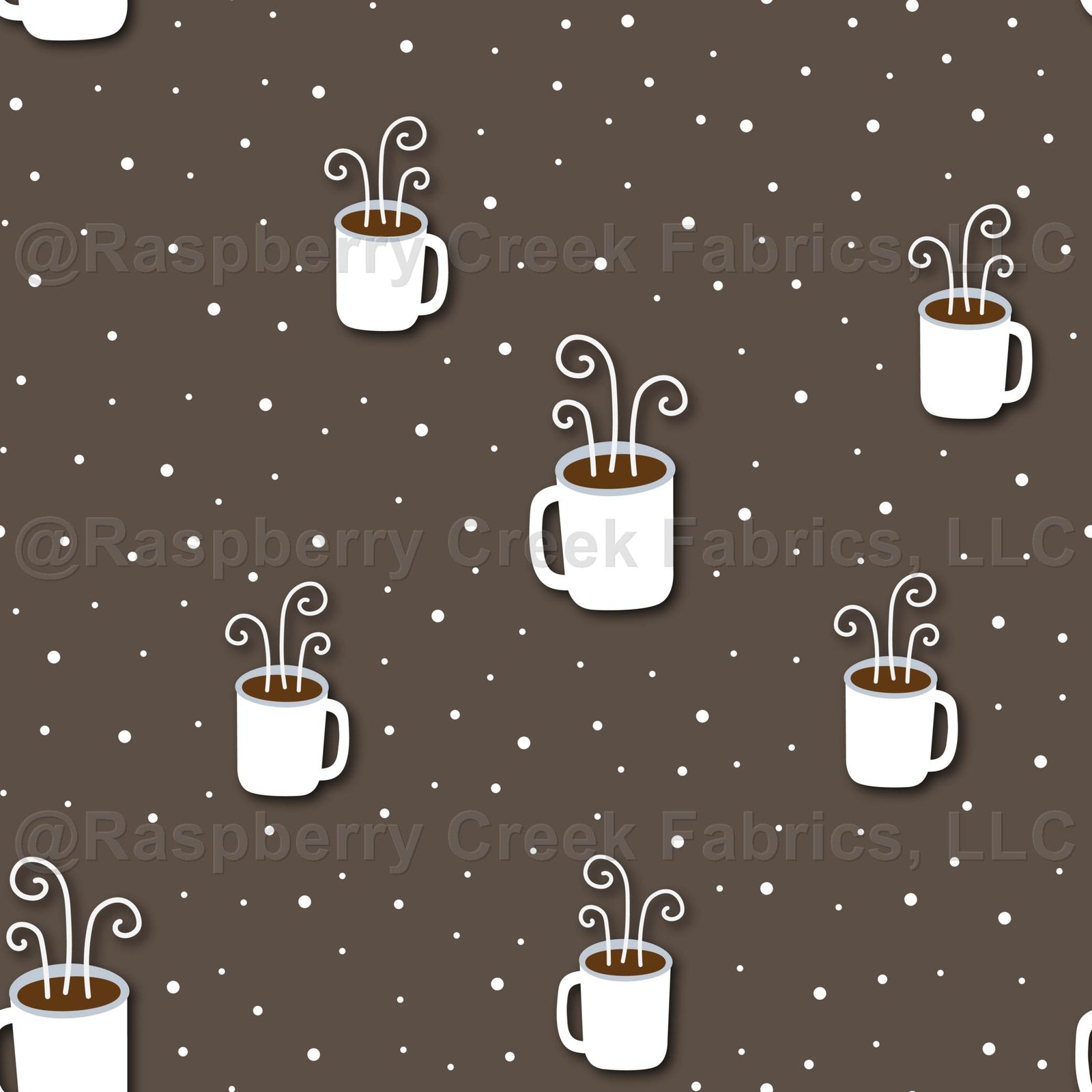 Cute Coffee Cups in Chocolate Brown