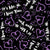 It's Me, Hi. I Love You Purple Hearts on Black Image