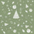 Christmas Holidays White Decoration Decals in Sage Green Image