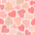 Peachy Hearts and Stripes - Valentines Image