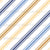 Retro Blue and Brown Diagonal stripe on white Large scale fabric Image