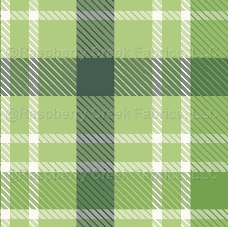 tartan plaid / green