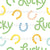 Lucky and Horseshoe good luck vibes Colorful Image