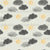 Scattered Sunshine April Showers stormy weather clouds grey yellow cream Image