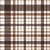 Earth Tone Plaid -Brown and White Image