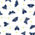 Stamped Folk Moths, Navy on White by Brittanylane Image