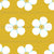 Strawberry flowers - yellow background Image