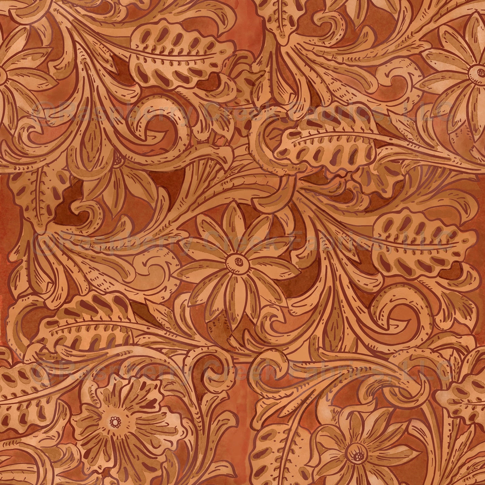 western, country, farm, leather, tooled leather, floral, Nashville, boho, texas, tobacco, brown, rustic, watercolor, boho, cowboy, cowgirl
