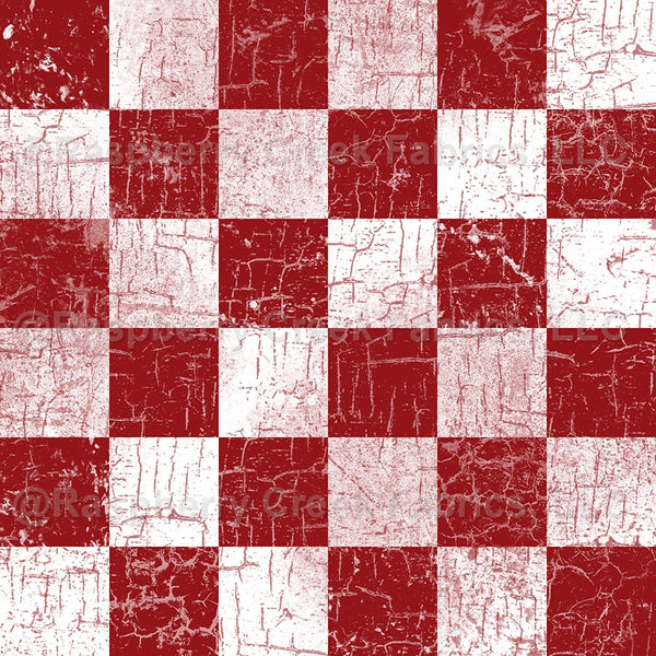Rustic Checks, Checkers, Checkerboard, Farmhouse, Country, Red and Whi ...