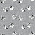 Dalmation Dog Paw Prints on Grey Crosshatch Image