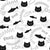 Black and white cats and pets elements Image