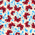 florals victorian red Image