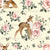 Little Fawn With Vintage Roses by MirabellePrint / Pastel yellow Image