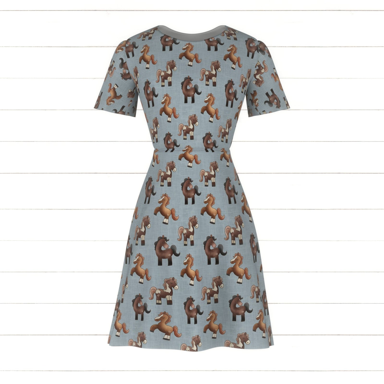 Ponies & Peonies- Ponies Blue