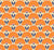 Orange Daisies - Fabric Image