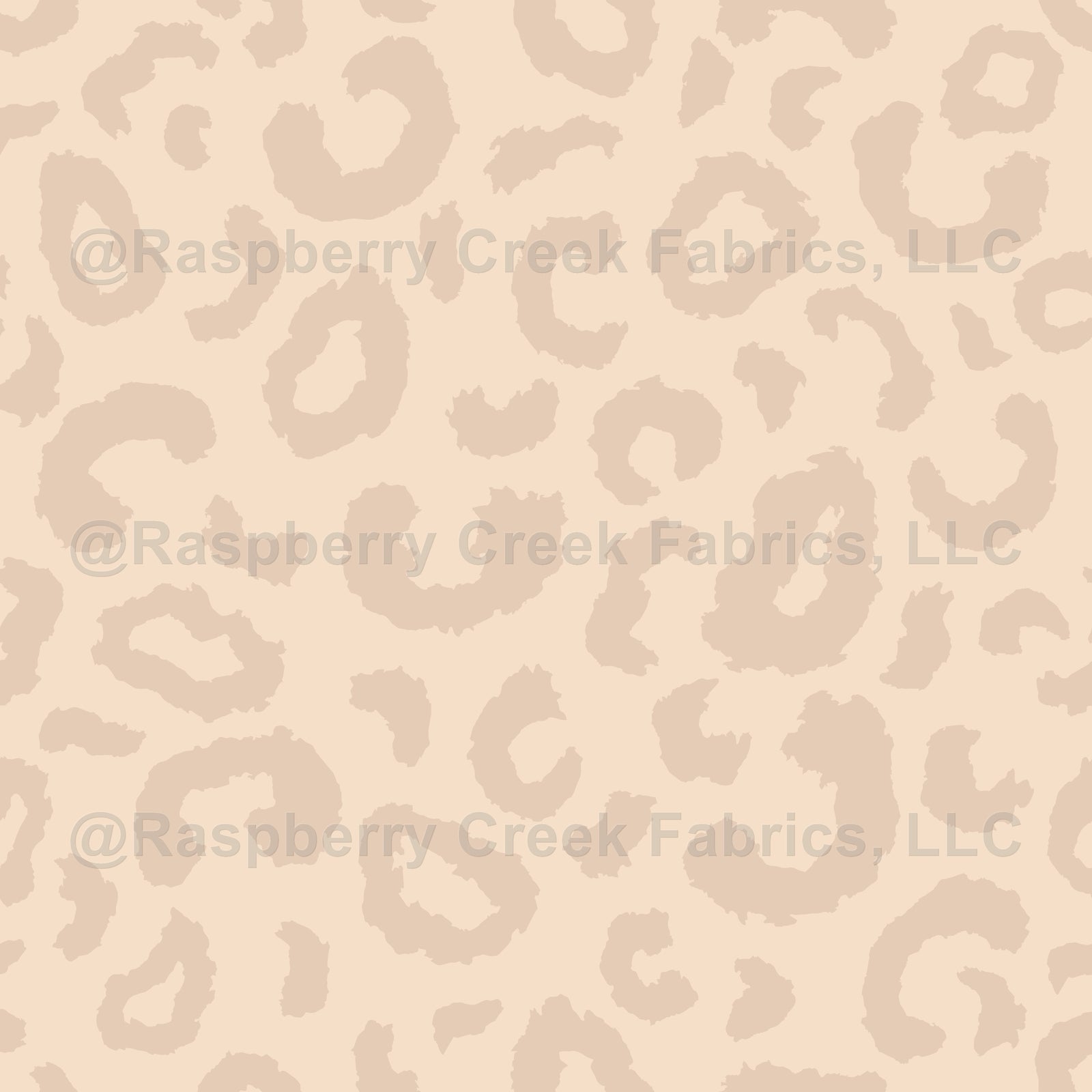 Large Dark on Light Ecru Leopard Print Wallpaper