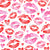 Lipstick Kisses in Red and Pink Watercolor (Valentines Hugs and Kisses Collection) Image