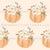 Watercolor Floral Pumpkins on Pale Light Orange {Watercolor Pumpkins & Gourds} Image