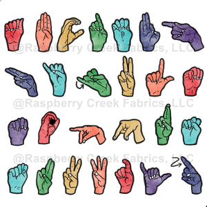Asl Background Pattern Sign language, Alphabet, watercolor, ASL, ASLsign, rainbow, education ...