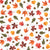 Autumn leaves pattern white - Autumn colors Image