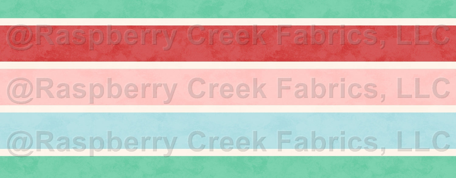 All I Want For Christmas Multi Stripe Blue Fabric, Raspberry Creek Fabrics, watermarked