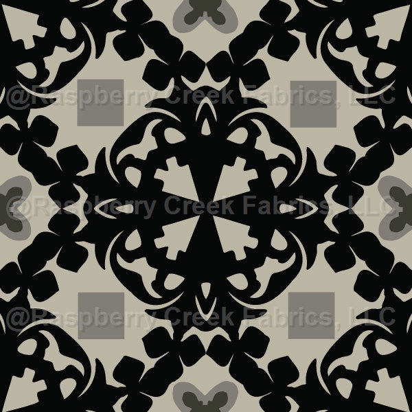 All the Kings Horseman in Black, Geometric pattern in a Masculine Ches ...
