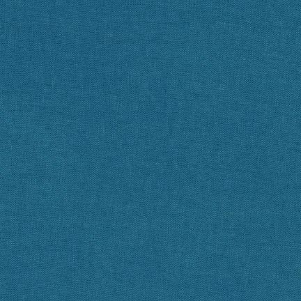 Ocean Teal Blue Washable Yarn Dyed Rayon Linen, Brussels Washer Linen Collection By Robert Kaufman Fabric, Raspberry Creek Fabrics, watermarked, restored