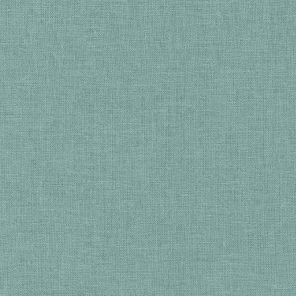 Mist Dusty Green Washable Yarn Dyed Rayon Linen, Brussels Washer Linen Collection By Robert Kaufman Fabric, Raspberry Creek Fabrics, watermarked, restored