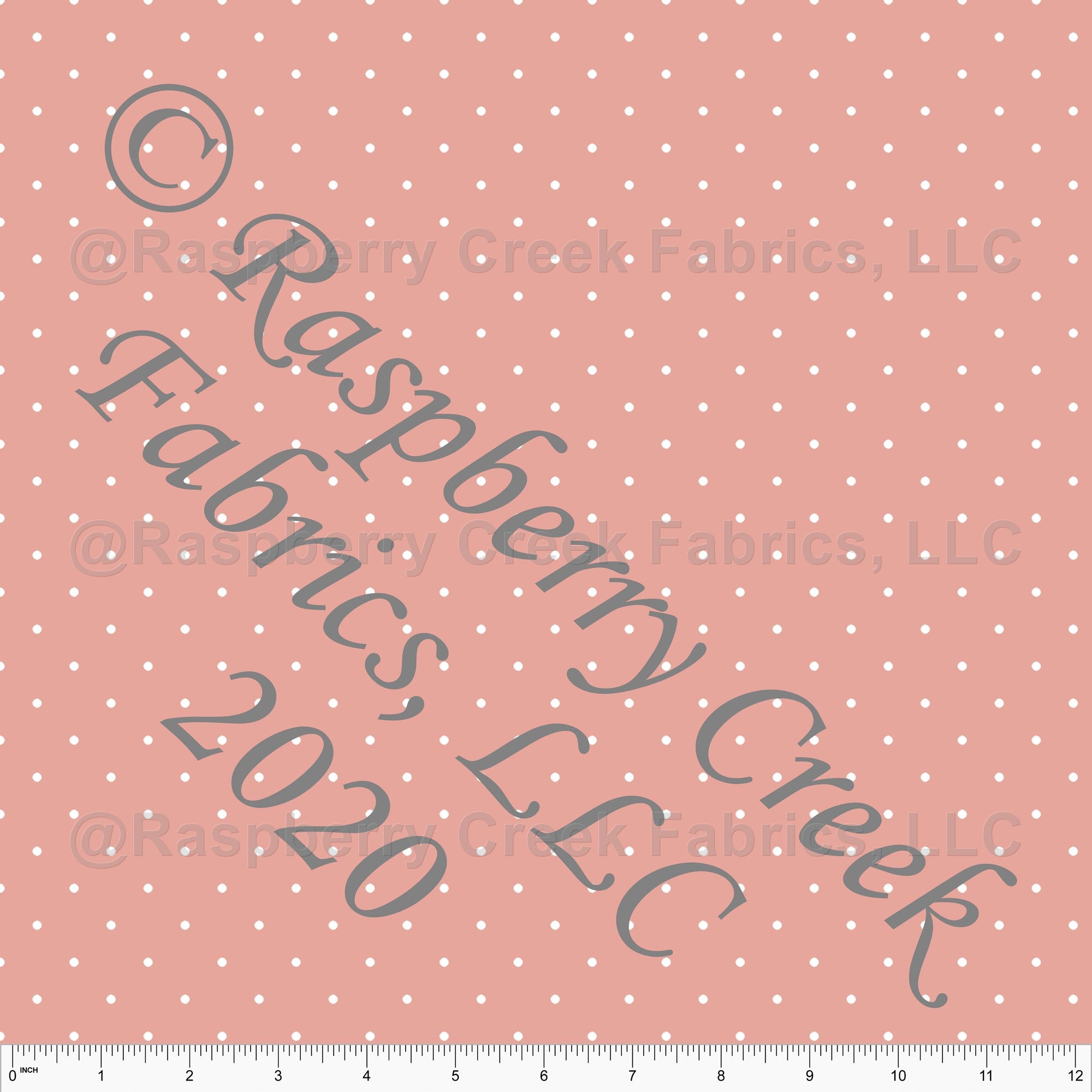 Dusty Pink and White Pin Dot, Basics for CLUB Fabrics Fabric, Raspberry Creek Fabrics, watermarked