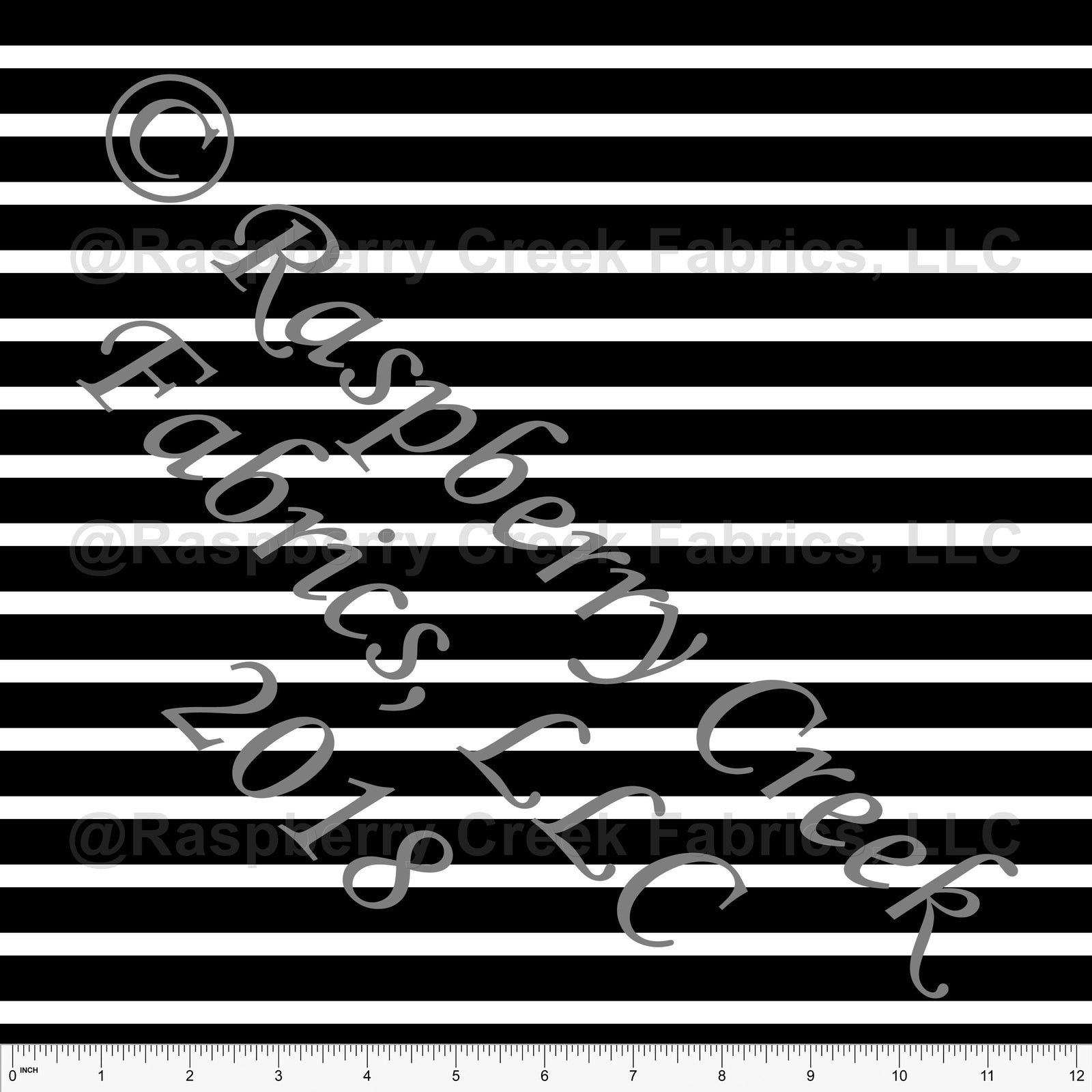 Black and White Stripe Print Fabric, Basics for CLUB Fabrics
