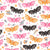 Pastel Bats and Dainty Gothic Florals (Pastel Halloween Collection) Image