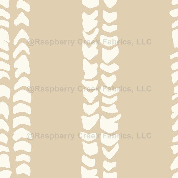 Sandy Tan Vertical Hebrew Cone Shell Stripe Design - Raspberry Creek ...