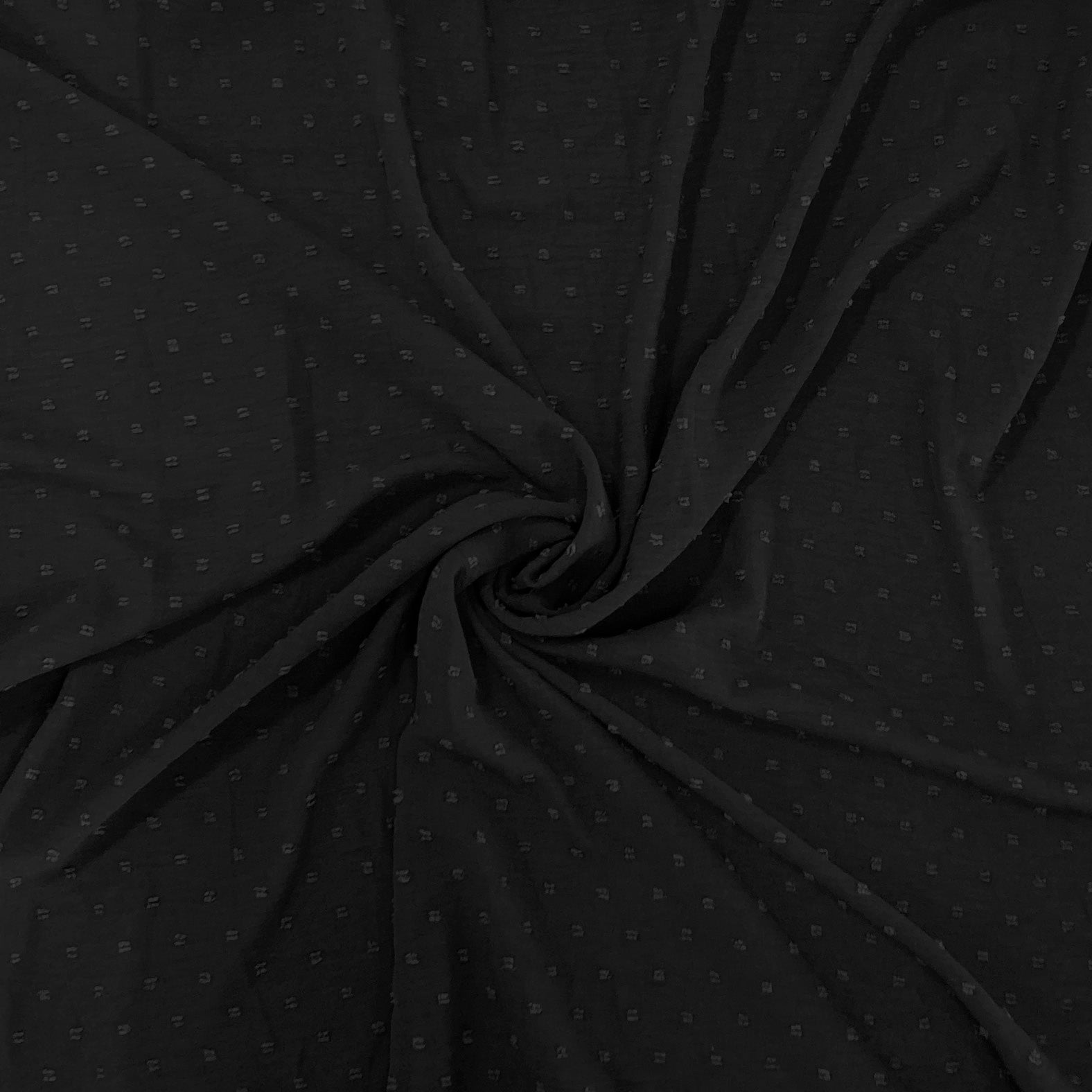 Black Swiss Dot Fabric Fabric, Raspberry Creek Fabrics, watermarked, restored