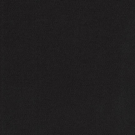 Solid Black Medium Weight Twill, Ventana Twill Collection by Robert Kaufman Fabric, Raspberry Creek Fabrics, watermarked, restored