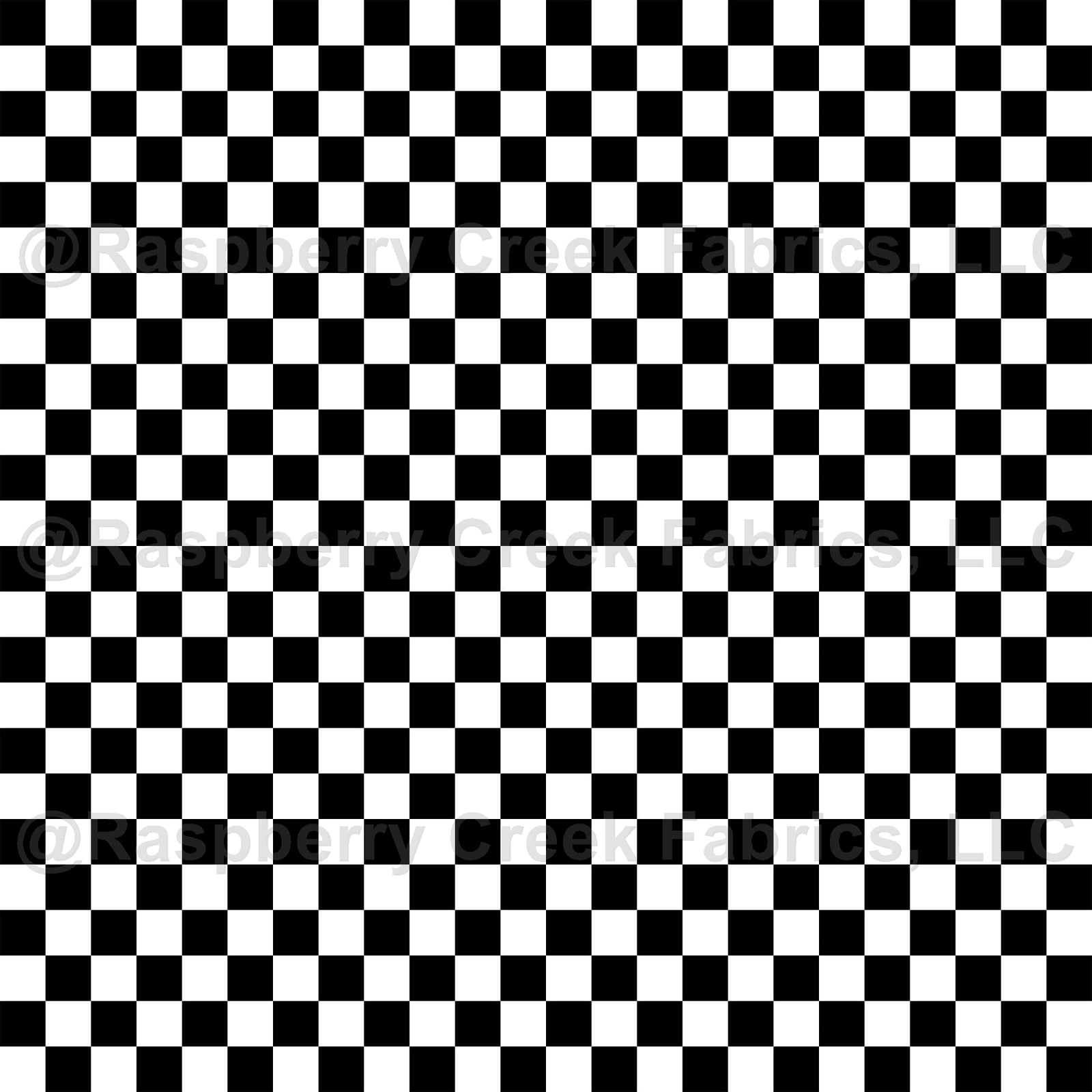 Black and White Checker Print Fabric, By Brittney Laidlaw