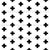 Black and White Hand Drawn Swiss Cross Print Fabric Image