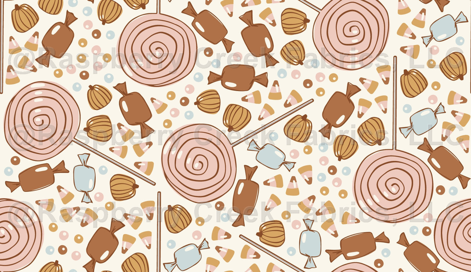 Boho Halloween Candy | A Sweet Halloween Fabric, Raspberry Creek Fabrics, watermarked