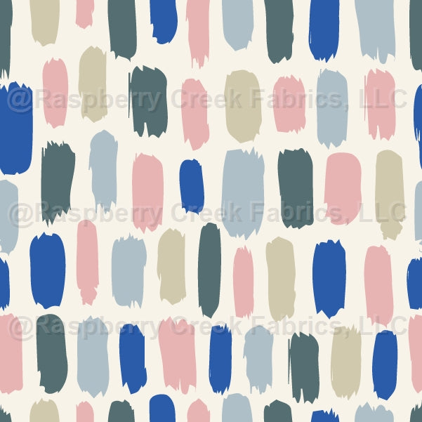 Vertical Brushed Strokes Jungle Fabric, Raspberry Creek Fabrics, watermarked