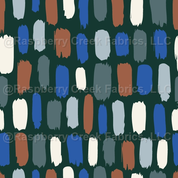 Vertical Brushed Strokes Midnight Fabric, Raspberry Creek Fabrics, watermarked