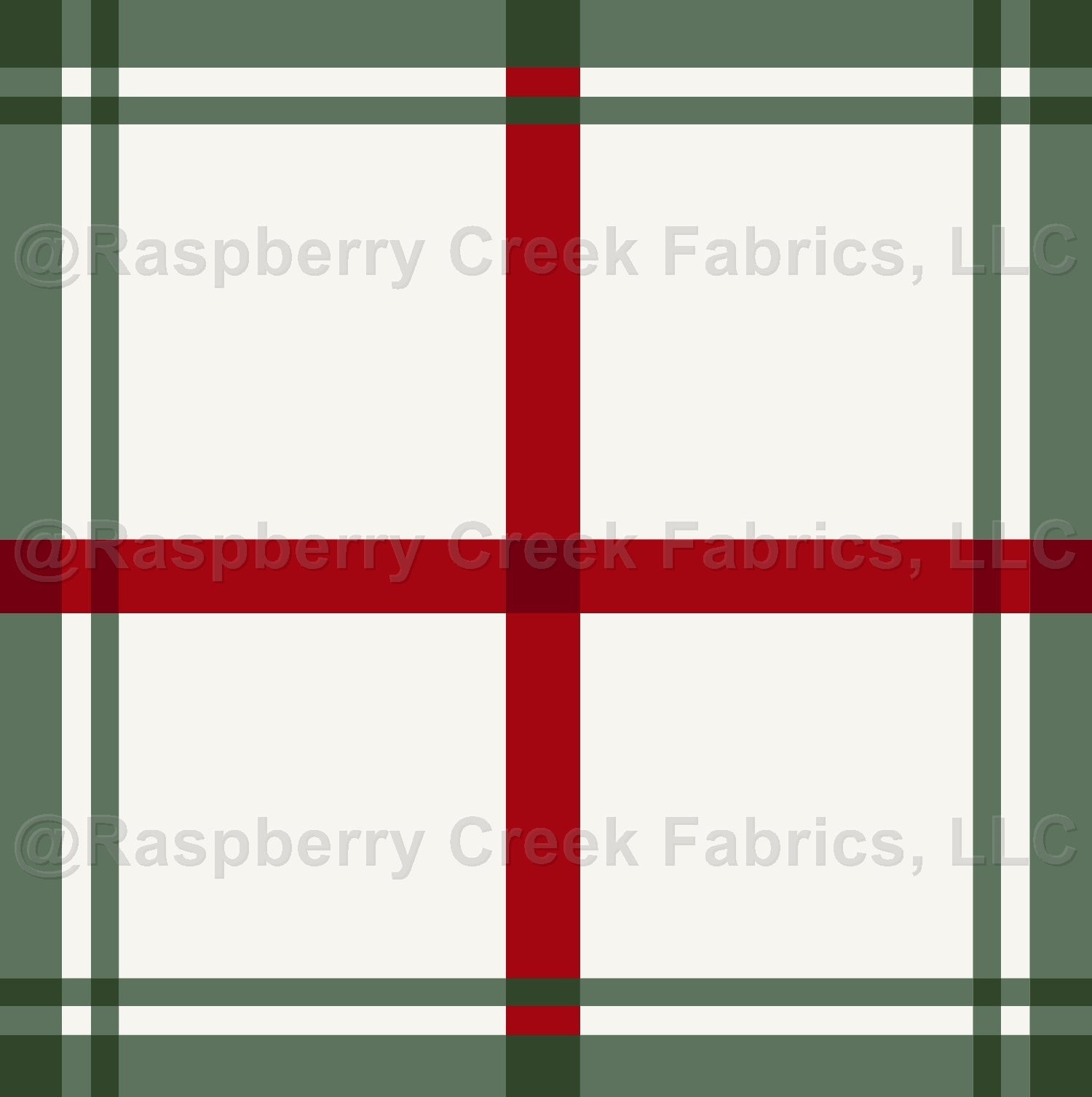 Classic Christmas Multi Plaid Green- LARGE SCALE