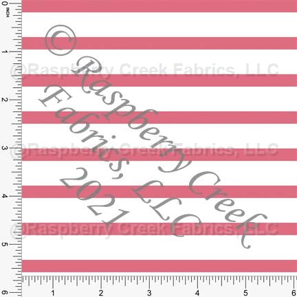 Salmon and White Stripe Print, Cotton Basics for Club Fabrics Fabric, Raspberry Creek Fabrics, watermarked