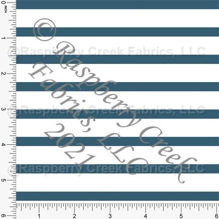 Teal and White Stripe Print, Cotton Basics for Club Fabrics Fabric, Raspberry Creek Fabrics, watermarked