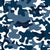 Classic camouflage in all blue for denim-friendly shirts. Navy and denim blue camo print, Fashion-forward camo Image